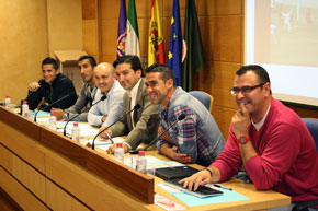 Pepe Cabello, Toni García, Juan Martínez, Paco Rosa, Raúl Gaitán e Israel Jerez.