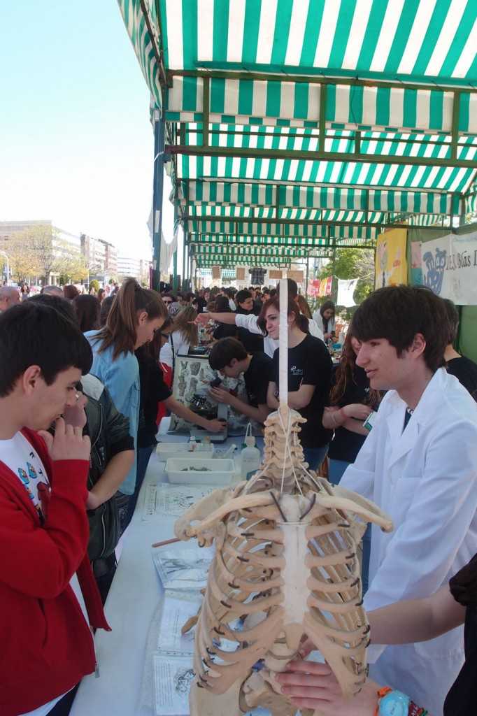 Alumnos participantes en la Paseo por la Ciencia 2013 de Córdoba.