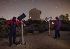 Observaciones del proyecto Rømer realizadas esta semana desde el Observatorio del Teide. / Daniel López / IAC.