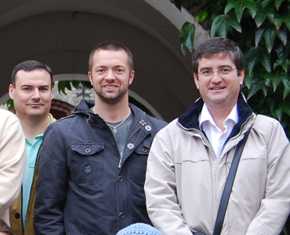 El investigador de la Universidad de Almería Antonio Salmerón y su equipo.