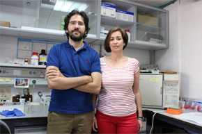 Rafael Lucena y Marisol Cárdenas, del Departamento de Química Analítica de la Universidad de Córdoba