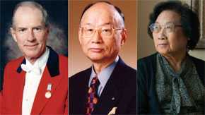 Los tres galardonados del Premio Nobel de Medicina en 2015, William Campbell, Satoshi Omura y Youyou Tu. / Nobel Prize