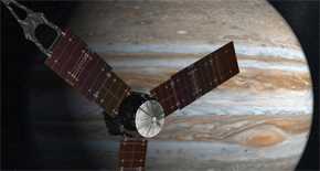 La sonda Juno ya orbita alrededor de Júpiter para estudiar este planeta gigante gaseoso. / NASA