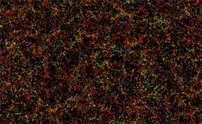 Imagen de una vigésima parte del cielo, una porción de 6.000 millones de años luz de ancho.