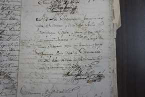 Título de tierra dado en Cuernavaca, 1732 procedes en Archivo General d e la Nación (México)