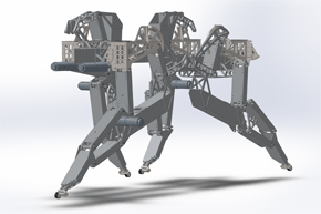 Imagen del simulador del robot animal diseñado por los investigadores jienenses