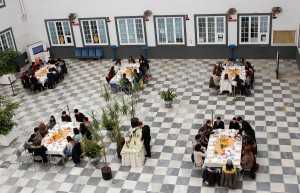 Cafés celebrados hoy en la Universidad de Sevilla con los que ha comenzado la Semana de la Ciencia en Andalucía.