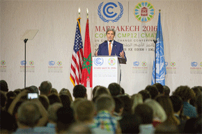 John Kerry en la Cumbre del Clima de Marrakech. / UNclimatechange