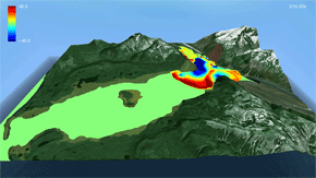 Imagen de la simulación por ordenador realizada en el proyecto