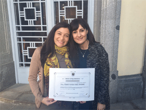 Las dos autoras de esta investigación: Jenny María Ruiz Jiménez y María del Mar Fuentes Fuentes. 