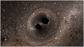 Reproducción de un agujero negro. 