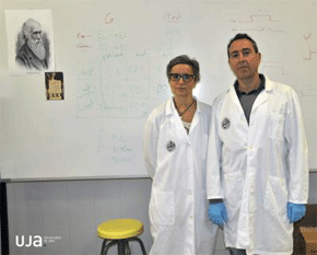 Carmen Torres y José E. Callejas-Aguilera, miembros del grupo de investigación. Foto: C.M.