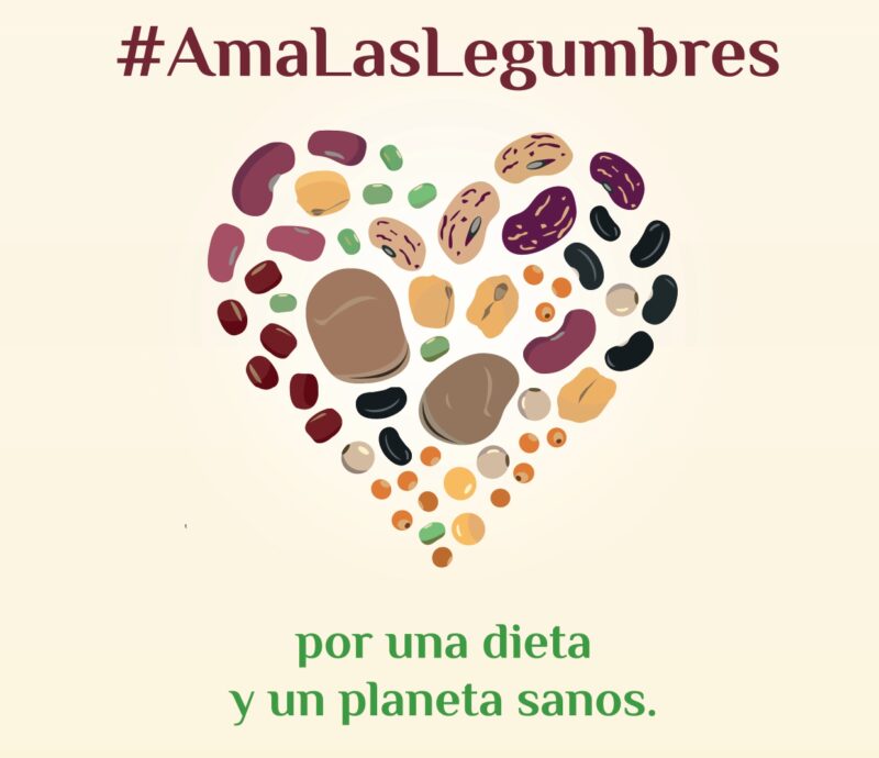 Cartel #amalaslegumbres, lema del 10F de 2023 / FAO.