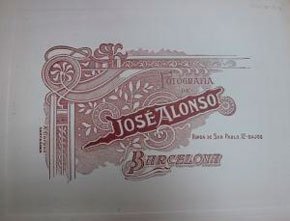 Reverso del fotógrafo José Alonso de Barcelona, de principios del siglo XX. /Foto: Archivo de la Fundación de los Ferrocarriles Españoles
