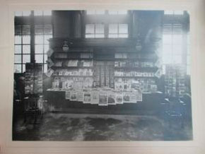 Fotografía de una librería de estación a principios del siglo XX, de José Alonso, Barcelona/Foto: Archivo Fundación Ferrocarriles Españoles