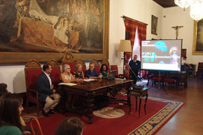 Presentación de La Noche de los Investigadores en la sede del Rectorado de la Universidad de Granada.