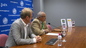 Manuel Parras y Alejandro Jiménez, durante la rueda de prensa.